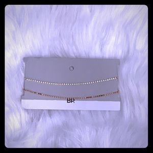 BP Double Rhinestone & Gold Choker